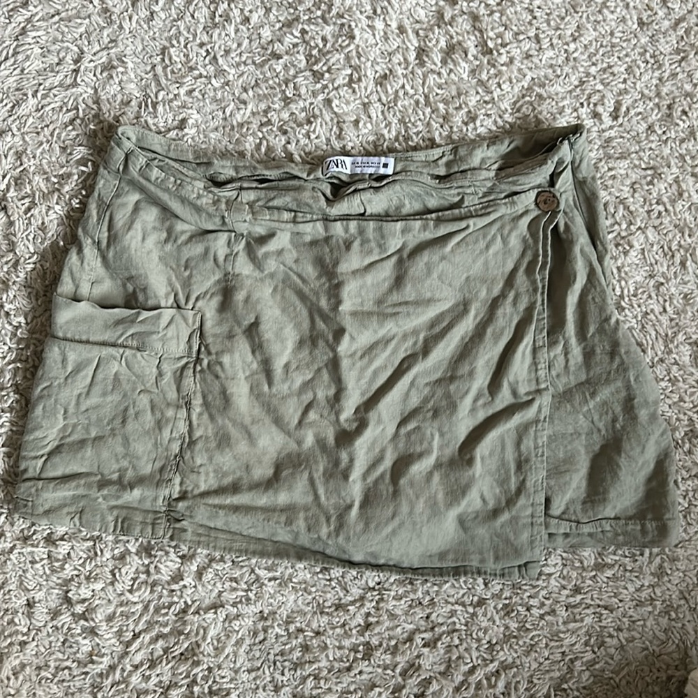 Zara linen skort